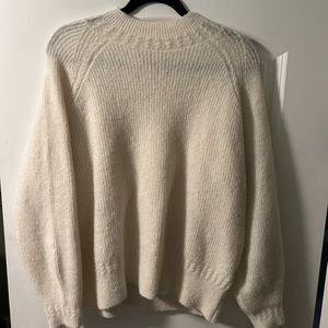 Sezane Otis Sweater in Ecru, size Medium
